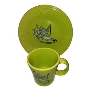 Fiesta® 15oz Tapered Mug & 9" Luncheon Plate Set Hello My Pretties Halloween #2